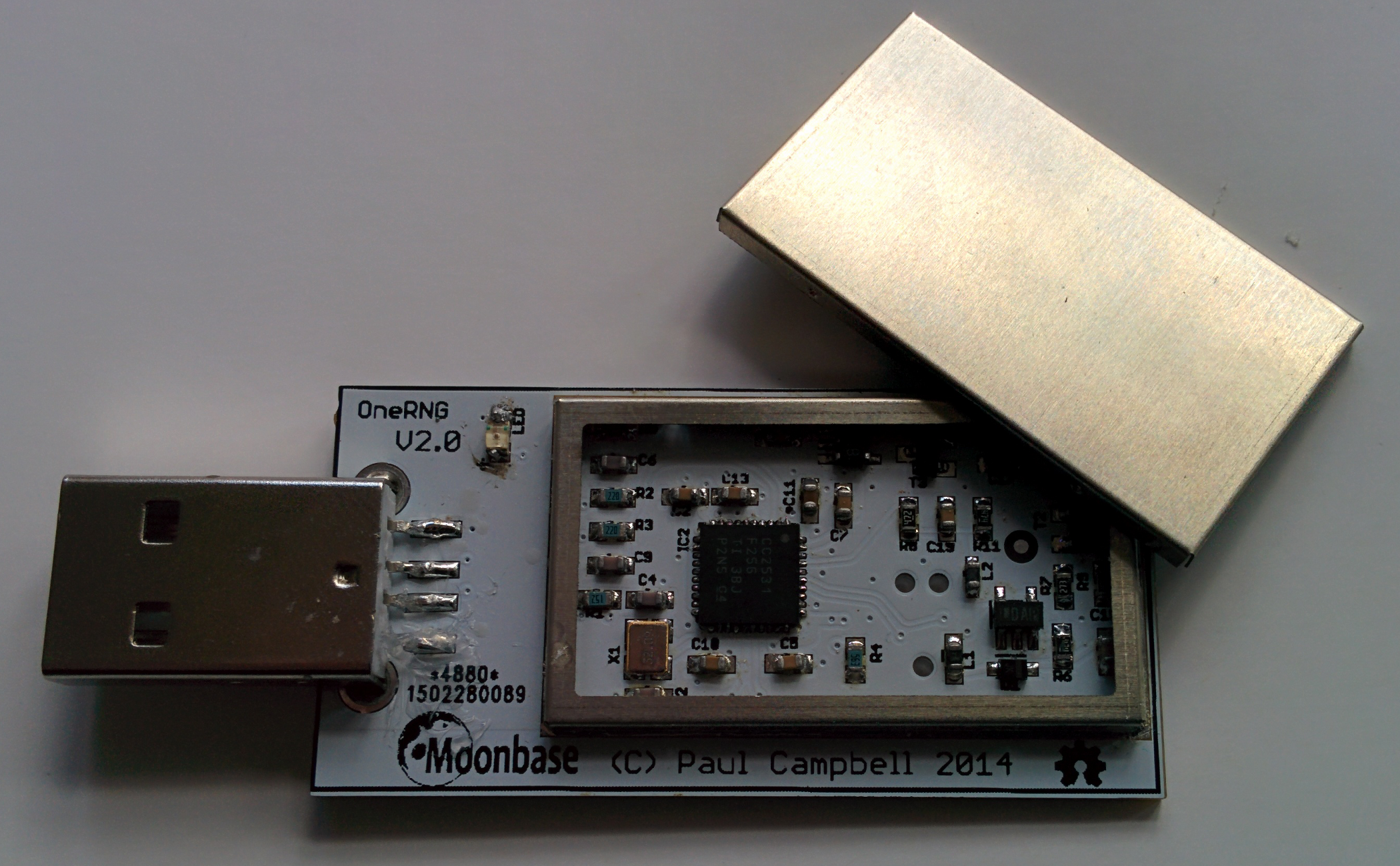 OneRNG with shield detached